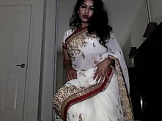By oneself Aunty Crippling Indian Get-up