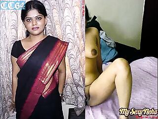 Down in the mouth Glamourous Indian Bhabhi Neha